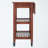 Jonathan Utility Cart with Wheels and Drawers in Walnut, 32.90" H X 28.05" W X 23.40" D