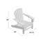 Chaise Adirondack en plastique / résine Willene-23239915