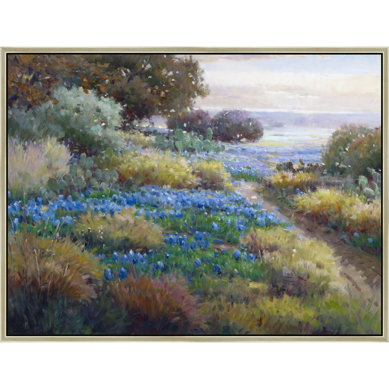 Bluebonnet Light Print, Brown, 32" H x 42" W