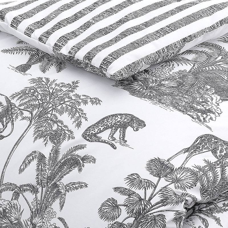 Ensemble d'édredon 5 pièces Toile Safari, Grand lit