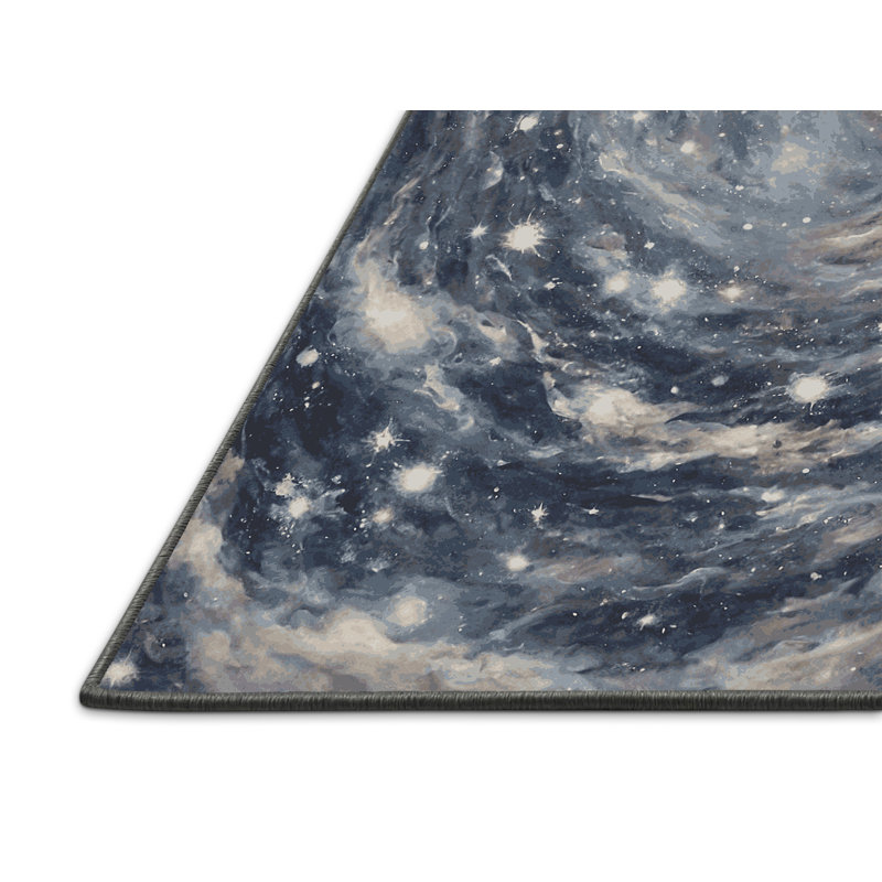 Tapis gris soyeux et moelleux, Rectangle 7 pi x 9 pi