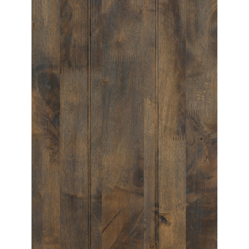 Banc de salle à manger de style rustique, design transitionnel classique, bois massif, finition brune brunie pour la pièce, transitionnel, l 52 po
