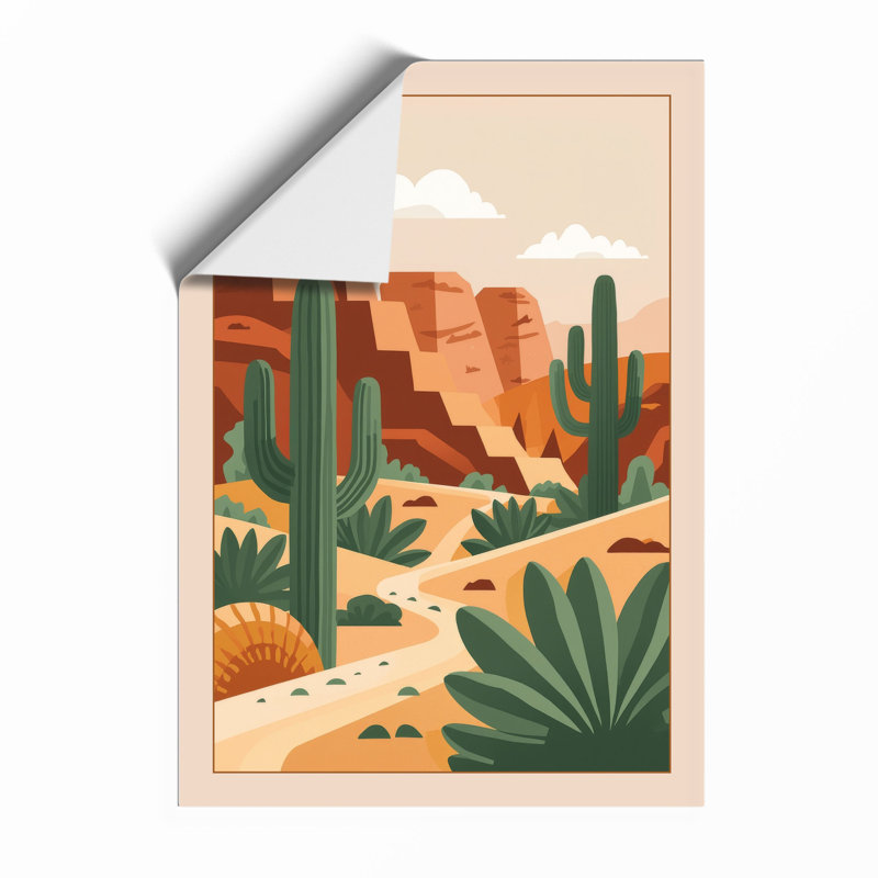 Desert at Noon Southwestern - Framed Print, A1 - 84.1 x 59.4 cm, Unframed