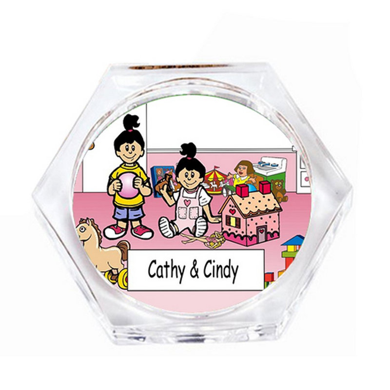 Ensemble de 4 sous-verres personnalisés, Oui