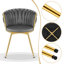 Dining Room Chairs, Kitchen Chairs, Living Room Chairs, With Metal Frame, Ergonomic, 360° Rotation, For Kitchen, Living Room, Balcony, Velvet Seat-1449839208-1469440721