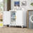 Metal Small 35.6" Garage Storage Cabinet with Locking Doors ,Rolling Wheels and Adjustable Shelves-447550759-447550776