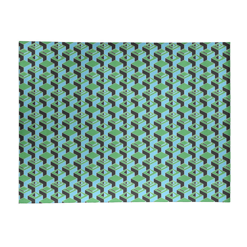 Chenille Geometric Indoor Rug, Rectangle 5' x 7'