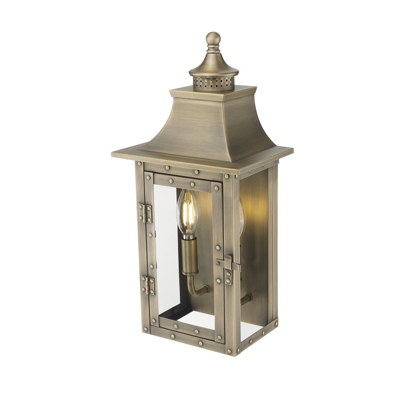 Dillion Wall Light, Aged Brass