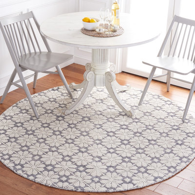Vermont Hand Woven Wool Geometric Rug