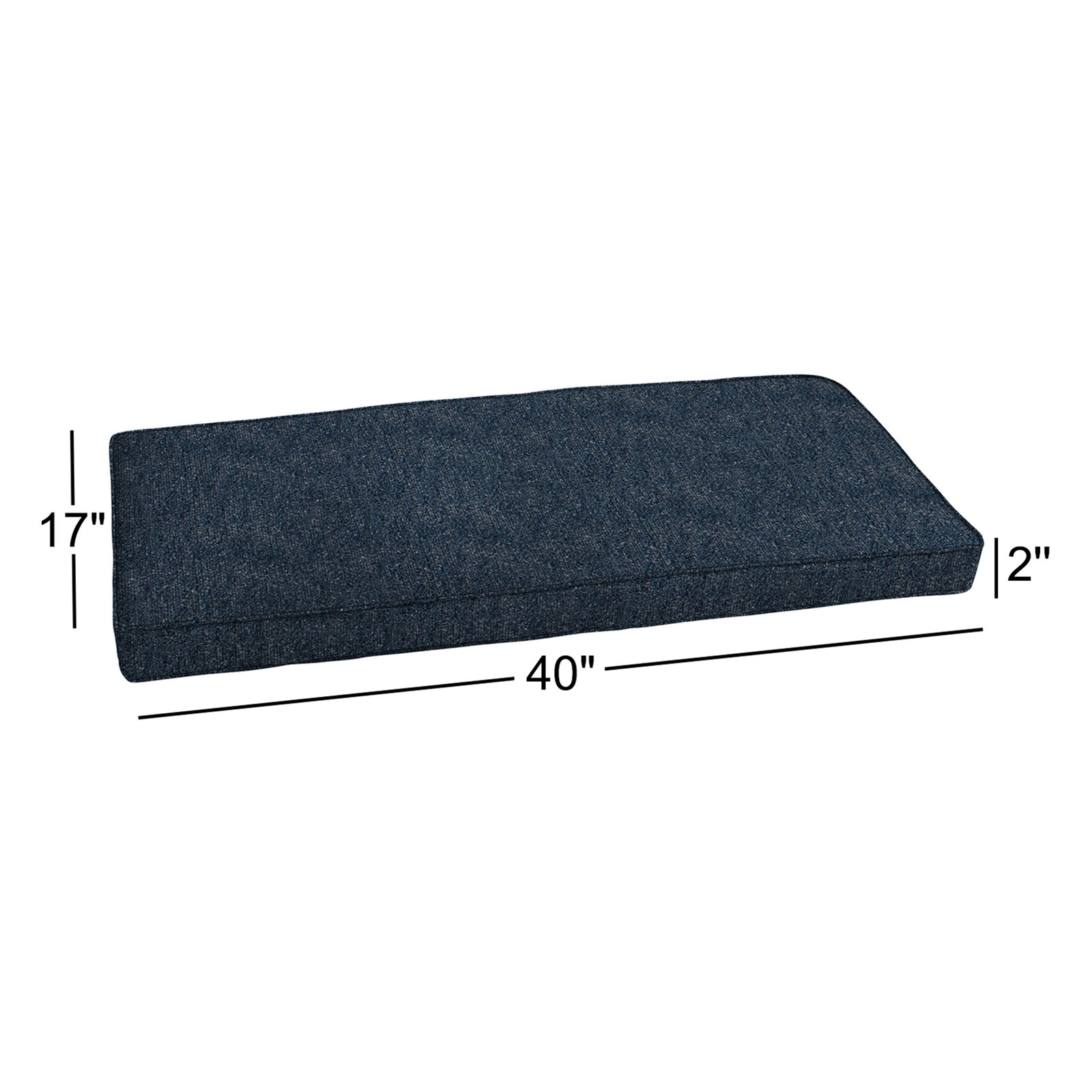 Improve Indigo Sunbrella®, 17" W x 40" D, 2"