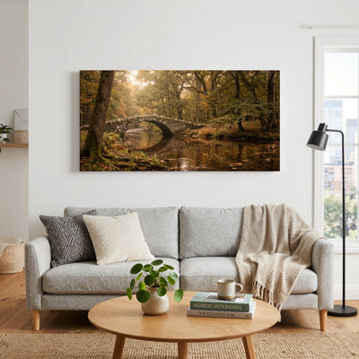 «Forest Bridge», reproduction d'art sur toile, ensemble de 1