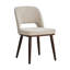 Chaise de salle à manger rembourrée Mason avec pieds en bois massif (ensemble de 4)-62375395-62375407