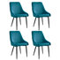 Besaraba 19.1cm H Velvet Upholstered Metal Upholstered Back Side Chair
