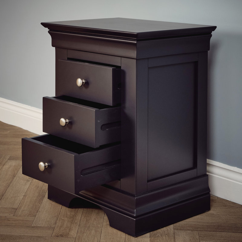 50 cm W Solid Wood Bedside Table