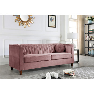 Cely 80.7" Velvet Square Arm Sofa