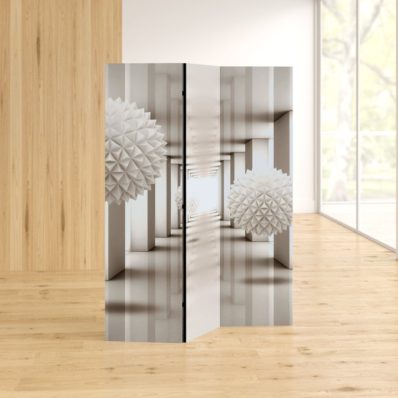 Gateway 172cm H Solid Wood Folding Room Divider, 3