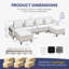 Canapé modulaire modulaire avec housses amovibles, structure en chenille et tissu en bois massif pour le salon-368517001