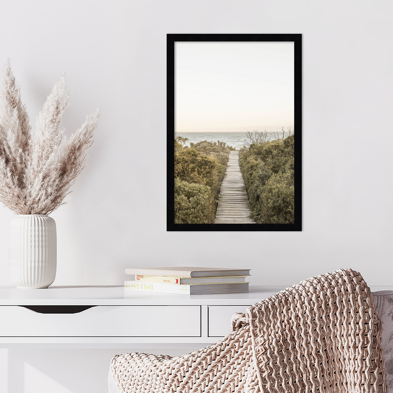 Partlow "Boardwalk" Print by Shot by Clint, 21" H x 15" W, Black