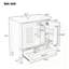 Meuble-lavabo 30 po avec lavabo style rétro