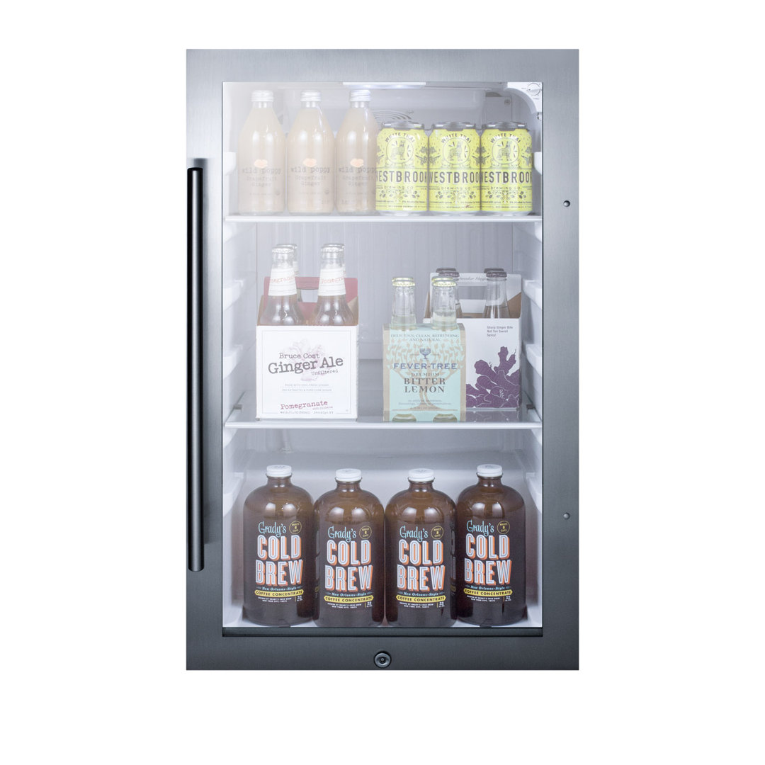 Summit Appliance Outdoor Refrigeration 3.1 Cubic Feet Convertible Mini Fridge Summit Appliance