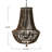 Draped Wood Bead Chandelier-151681418