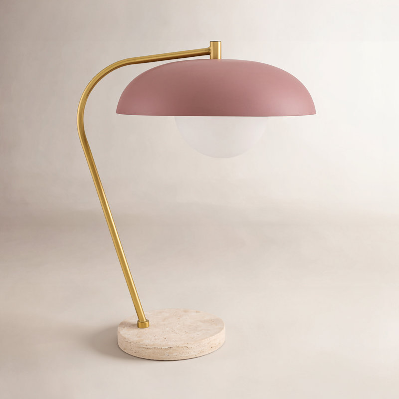 Farmington Table Lamp, Red, Beige