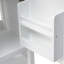 Meuble-lavabo de 20 po avec lavabo, armoire de salle de bain avec porte à fermeture douce, support de rangement et tablette ouverte-133441791