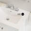 Comptoir de meuble-lavabo central blanc à 3 trous 24 po Swiss Madison-101635200-117223402