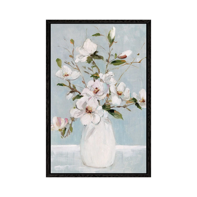 Magnolia Charm by Sally Swatland - Gallery-Wrapped Canvas Giclée on Canvas, Black Framed, 152.5 cm H x 101.5 cm W