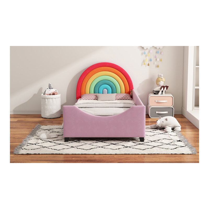 Lit de jour simple rembourré Rainbow