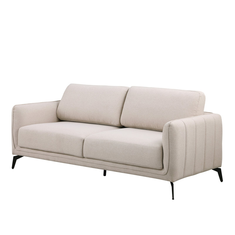 Ballycor 3 Seater Linen Sofa, Dayanara Beige Fabric