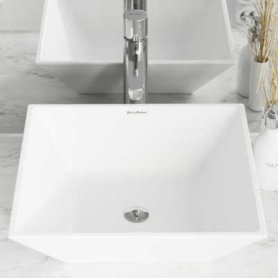 St. Tropez® Ceramic Square Vessel Bathroom Sink
