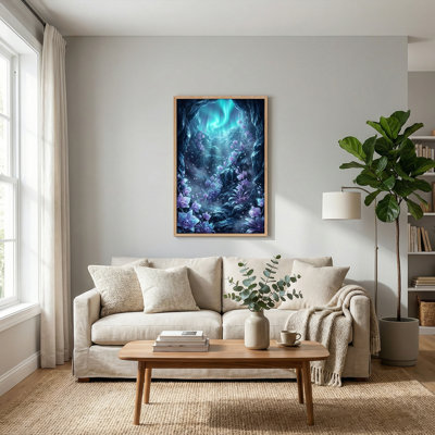 Ensemble de 1 tableau sur toile « Fleurs mystiques »
