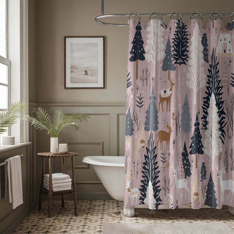 Rideau de douche Fairy Forest - Premium, H 74 po x l 71 po