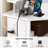 Greyden Tri-Fold Vanity Set with 5 Rotating Drawers and Outlets-1954377948