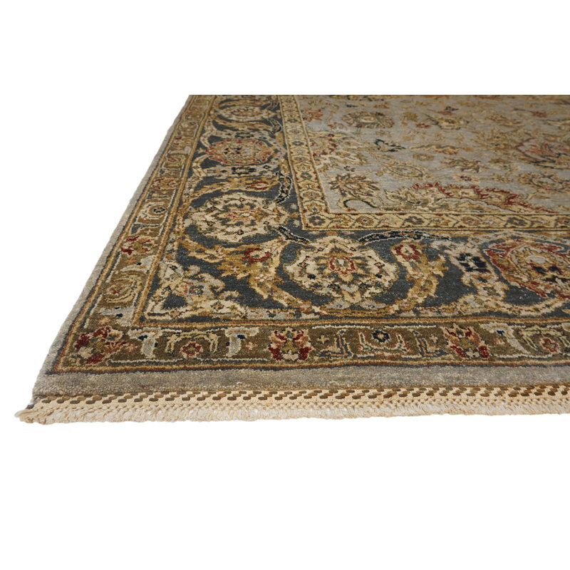 Sovereign Hand Knotted Wool Area Rug, Rectangle 9' x 12'