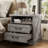 RosaRio Farmhouse Nightstand With 2 Spacious Drawers,end Table With Ample Storage Shelf,bedside Cabinet With 4 Solid Wood Legs-854746871