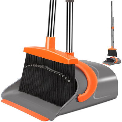 This Broom And Dustpan Set Is Suitable For Both Home And Office Use. The Long Handle Design, Combined With The Upright Dustpan, Makes It Easy To Clean Both Indoor And Outdoor Floors.