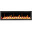 Foyer électrique intelligent 48 "LITEeer Homes II II ZEF48X | Cadre blanc ultra-mince fixé au mur et encastré | HD multi-flammes, bûches respirantes avec pierres de glace pilée, contrôle de l'application-135262034-135262036
