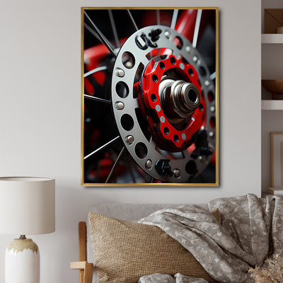 Bonnington, pédales de bicyclette et motifs, impression sur toile