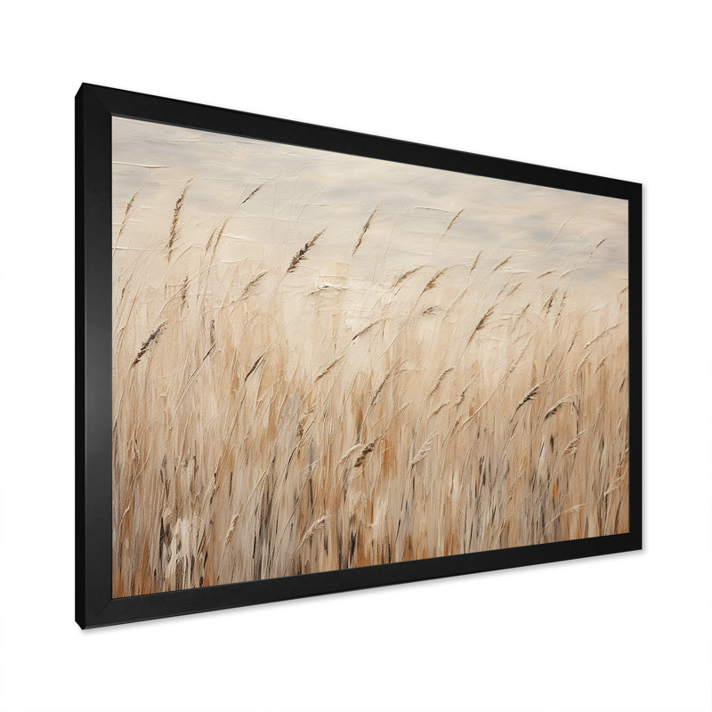Prairies majestueuses prairies V, Cadre simple noir, H 34 po x l 44 po x P 1,5 po