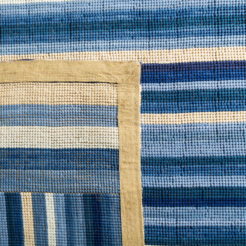 Ralph Lauren Martine Stripe Wool Striped Rug, Rectangle 8' x 10'