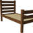 Brown Solid Wood Twin Bed Frame