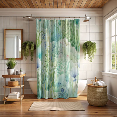 Tide Jewel - 1 Piece Standard Shower Curtain
