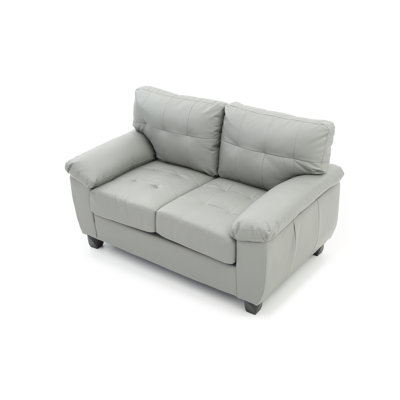 Benton 57'' Faux Leather Loveseat