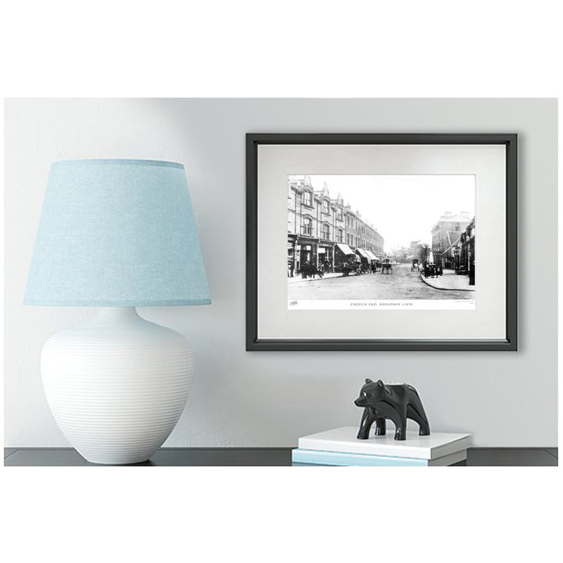 Crouch End, Broadway C1890 by Francis Frith - Single Picture Frame Print, 40cm H x 50cm W x 2.3cm D