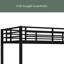 Lit superposé en métal, cadre de lit superposé simple TG au-dessus de simple TG, lit superposé robuste pour enfants, adolescents, adultes, conception à bruit réduit-157496757