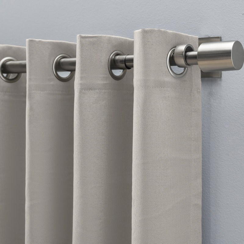 Tickmacrevan Thermal Blackout Patio Curtain Panel , Stone