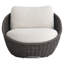 Santa Monica Outdoor Swivel Papasan Chair