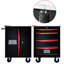 Voiture noire et rouge multi avec armoire thermolaquée 23,31 x 15,35 x 28,66 pouces